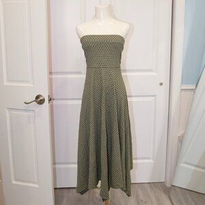 NWT Urban Outfitters Cut-Out Midi Dress in Olive | Urban Outfitters Size S